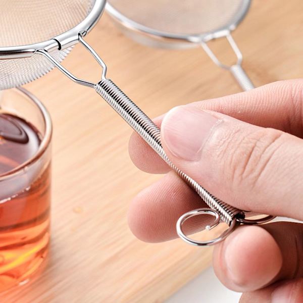 304 ruostumattomasta teräksestä valmistettu teesuodatin, teelehtisuodatin, sakkasuodatin, lusikka, teesuodatin, teevuoto, teesetit 10 cm