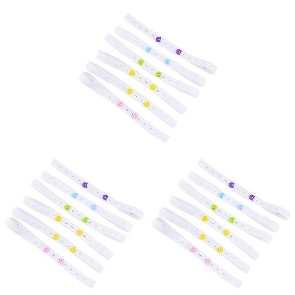 60 stk. Fold Over Elastisk Spædbarns Babyble Tape Sikkerhed Ble Fastgørelsesbælte Justerbar Ble Spænde F 60 pcs