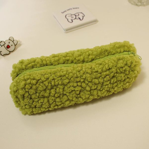 Plush Liten Fräsch Pennväska Lammull Pennfodral Pennförvaringspåse (3-pack)