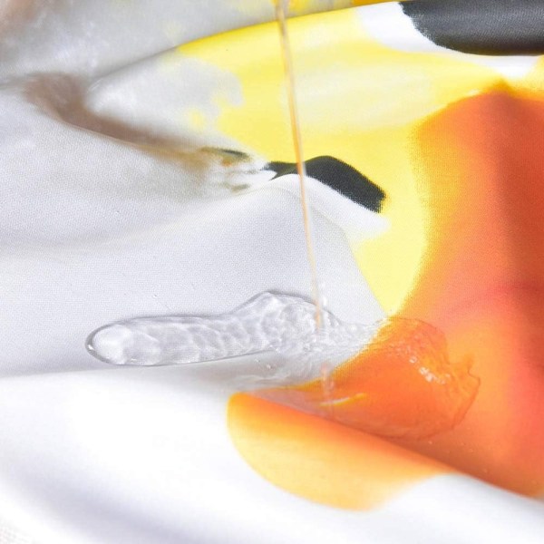3D digital dusjforheng, baderom våt tørr separasjon polyester med krokisolasjonsgardin Vanntett Vaskbar （180*180 cm）