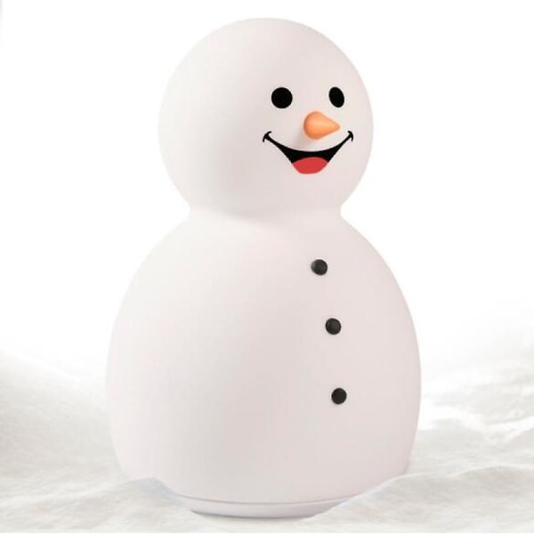 Søt snømann med lue, skjerf og hansker | Julefigur, Led juledekorasjon | Høyde ca 18 cm