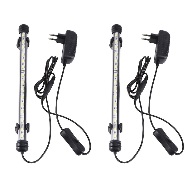 3 stk. 28cm LED Akvariebelysning Akvariebelysning 5050 Smd Rgb Lysbjælke Under Vand Neddykkelig Vand 2pcs