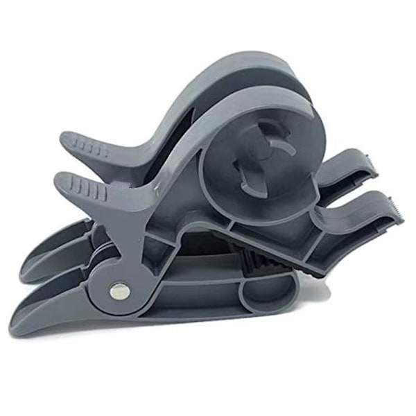 Portabel Inpackningsverktyg Wrap Clips Pappersrullehållare Clip Tejpdispenser (2 st) grå grey