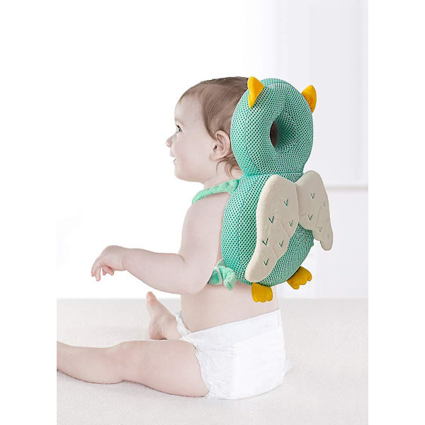 Baby Hovedbeskyttelsespuder til småbørn, justerbar hovedpude med net i kanin-design Rabbit