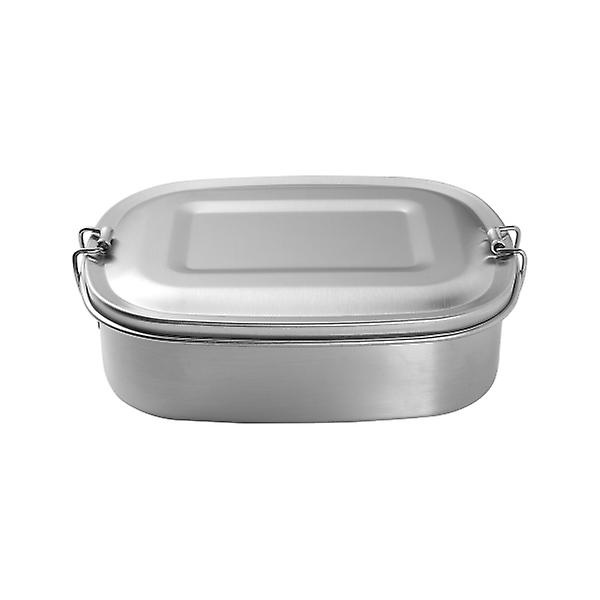 650 ml Rostfritt Stål Behållare Enlager Bento Box Utomhus Bento Box Lunchlåda SilverM Silver M