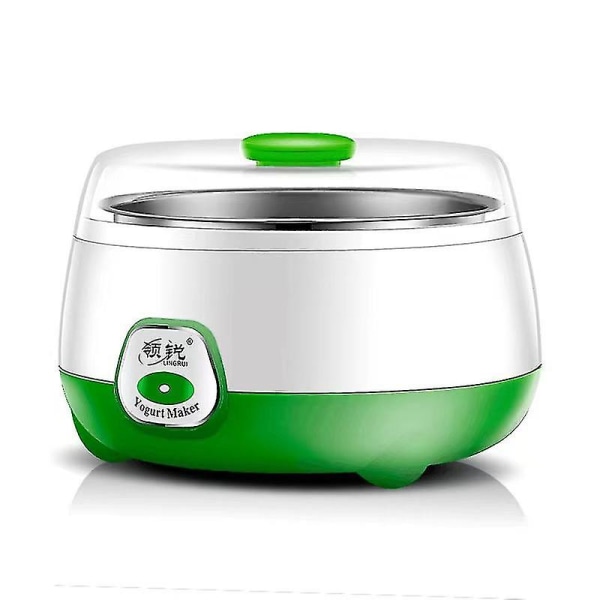 DIY Hem Elektrisk Yoghurtmaskin Automatisk Energibesparande Mini Rostfritt Stålbehållare