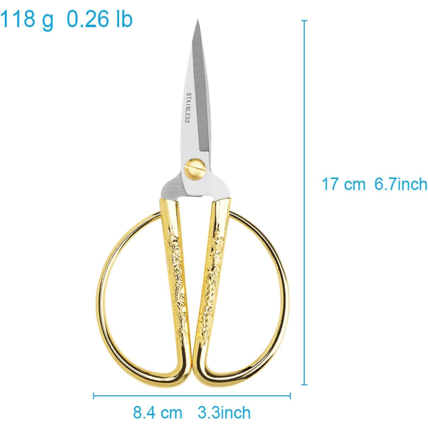 Sakset, Terävät, Erittäin Terävät, Tarkka Leikkaus, Leveä Kahva, 17 cm