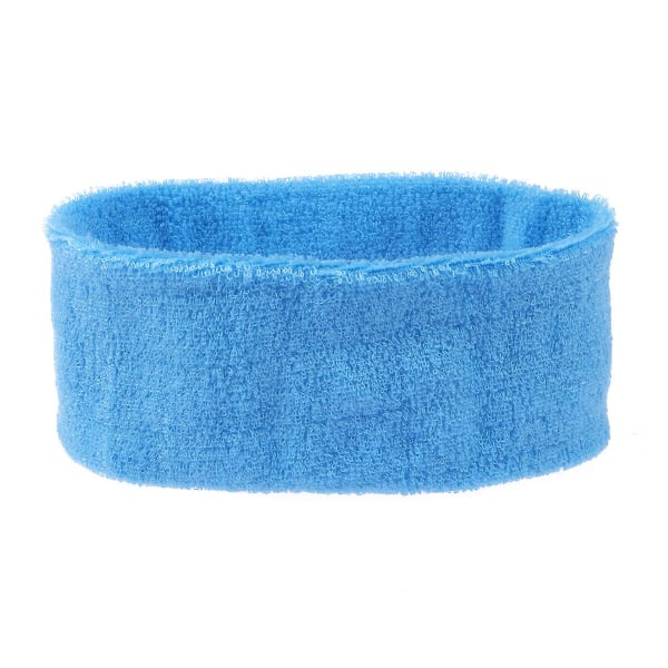 Atletiske Pandebånd Kosmetiske Pandebånd Sports Sweatbands Terry Klud Pandebånd Makeup Wrap Blå Blue