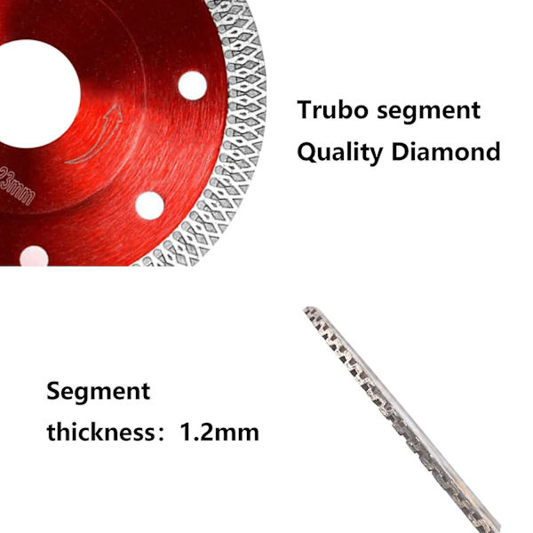 Diamantblad 125 Flise, Fin Tørskæring Diamantblad, Diamant Skæreskive Cirkelsavblad Til Flise Granit Keramik Marmor Kalksten Flise Træ (125mm