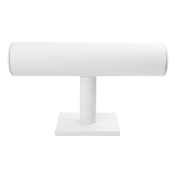 Halsbandsställ Halsbandsdisplayställ T-formad Armbandställ Armbandsdisplayorganisatör Ör White 23X7cm