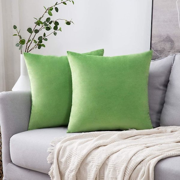 Sæt af 2 Dekorative Fløjls Pudebetræk Sofa Pudebetræk Super Glat Blød Behagelig Dekoration Hjem Stue Soveværelse Til Sofa 40x80cm Aubergi