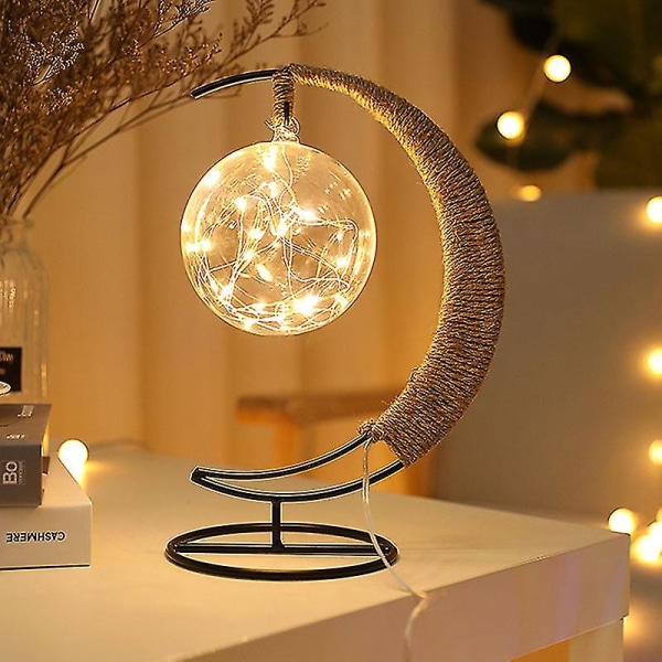 Led lys Stjerne epler Glassform Dekorasjon Lys julepyntSfærisk USBVarm Hvit Warm White Spherical USB
