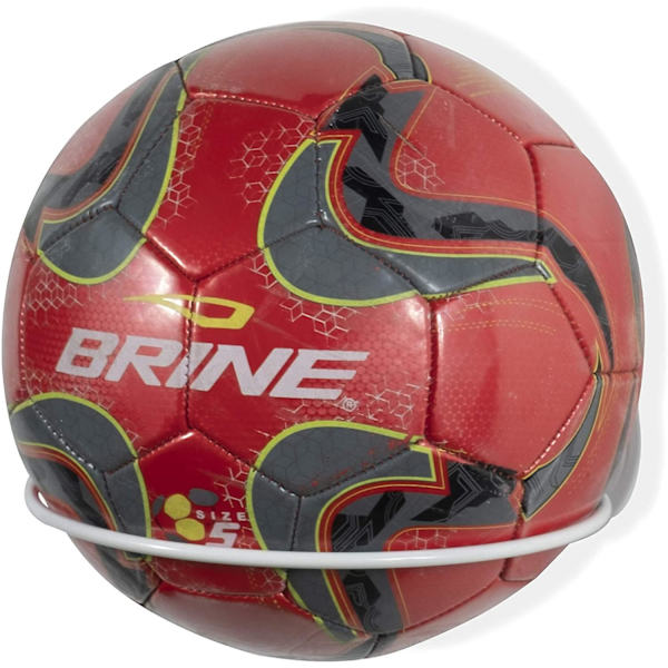 Väggmonterad Bollförvaring Sportbollhållare Rack Display Förvaring Stål (svart)Vit White 1pcs