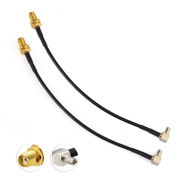 Kabel Pigtail SMA hona till TS9 90 graders extern antennadapter Kabel för MiFi Router USB Modem & MiFi Hotspot Dongle