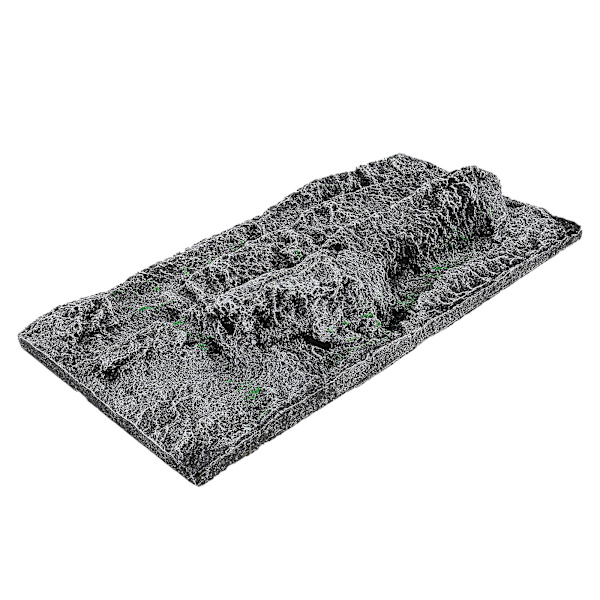 1 stk Simulering 3D Bakgrunnstavle for Reptilboks Akvarium Bakgrunnstavle Tilfeldig Farge Grønn 28,5x15 Green 28.5x15.5cm