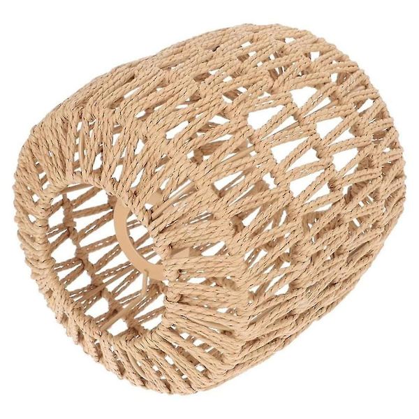 Kunstflettet Rattan Lampskærm Håndvævet Lysekrone Lampskærm