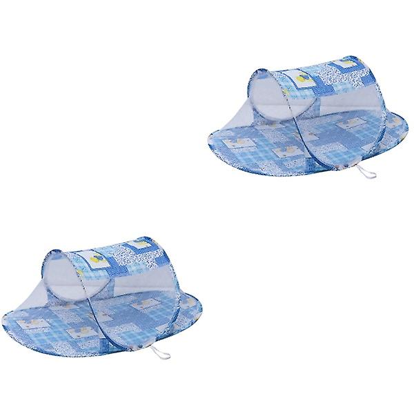 3 stk. Instant Oppsettbar Myggnett Pustende Reise Babytelt Strand Leketeilt 2 stk 110x63x38cm 2pcs 110x63x38cm