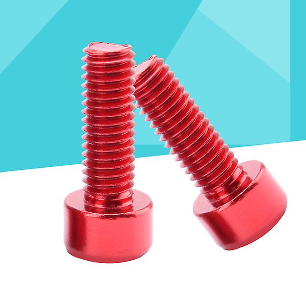 4 kpl M5*15mm Alumiiniseosruuvit Kehyksen Ruuvit Vuoristotie Taittuva Kahva Nostinruuvit (punainen) Red 4pcs