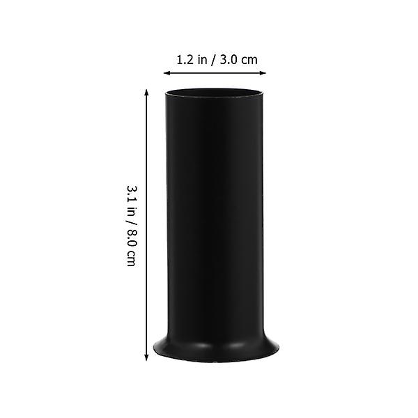 12 kpl Lamppipunkin suojuskatteet Kattokruunun Lamppukannan hiha Valovarusteet Musta 3X3X8CM Black 3X3X8CM
