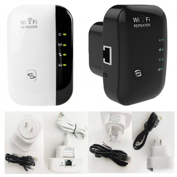 RYI_300M Wifi Signalforstærker Trådløs Repeater Wifi Forstærker Wifi Range Extender til Hjemmekontor Hvid-4-