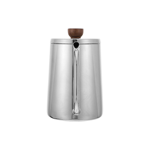 Langtudset Kaffekande i Rustfrit Stål 600ml Gooseneck Type Sølv 24X13.5X9CM Silver 24X13.5X9CM