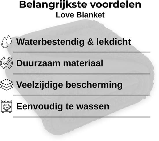 Vandtæt Fleecetæppe XL 216x145 cm Blødt Sherpa-tæppe til sengebeskyttelse og date night, maskinvaskbart, sort