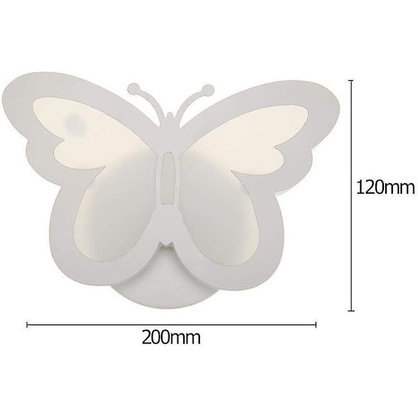 Væglampe Butterfly Form Væglampe Butterfly Lampe Led Lys Stue Gang Sengelampe Hjem Decor Natlys