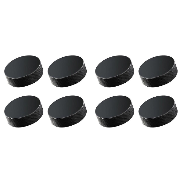 8 st Professionella Ishockey Puckar i Gummi, Standard Hockeybollar, Sportutrustning för Träning 8 pcs