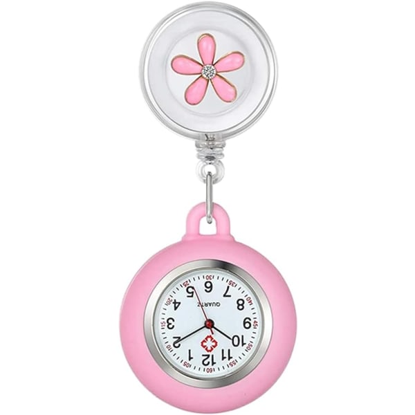 Watch, anpassningsbar watch, lysande visare, watch med klämma, present till läkare och sjuksköterskor