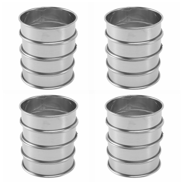 Kakkuvuoat, Englantilaiset Muffin-Renkaat, Ammattimaiset Crumpet-Renkaat, 16 kpl Setti