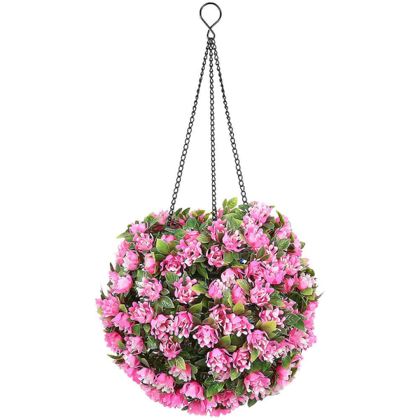 Konstgjorda Hängande Växter Utomhus Falska Hängande Växter Konstgjorda Växter Ornament Konstgjorda Blommor Roser Bord F Pink 22X22CM