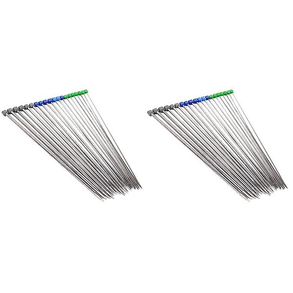 30 Par  36 cm Lange Rustfrie Stål Rett Enkelt Spissede Strikkepinne Heklenåler - 2,0 mm 20 pairs