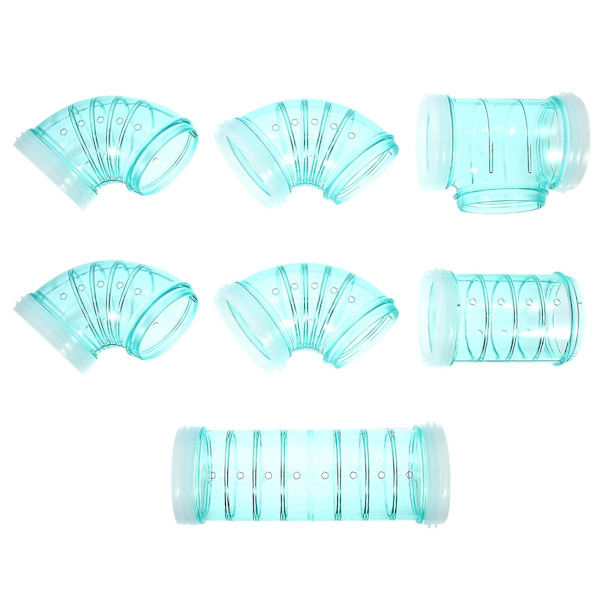 1 Set Hamsterin häkkiputki Muovi Hamsterin putki Rotan häkin labyrintti liitin Rotan häkin ulkoputki Vihreä 12X5 Green 12X5.5X5.5CM