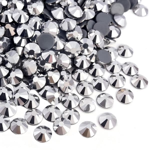 Hot Fix Glasrhinsten, Flad Bagside Gnistrende Håndværkspynt Til DIY Tøj Og Tilbehør, 1.440 Stykker, SS16 3,8–4 mm