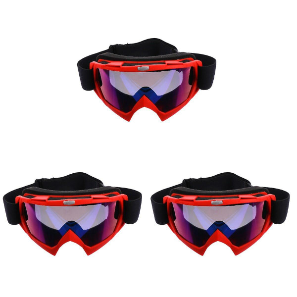 3 stk. Snowboard Ski Briller Vindtætte Anti-dug Snemobile Mænd Vinter Ski Briller 3stk 18X10X4CM 3pcs 18X10X4CM