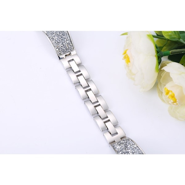 pc Rhinestone urrem - Passer 42/44/45/49 mm ure, glitrende, slidstærkt materiale Justerbar længde_RY