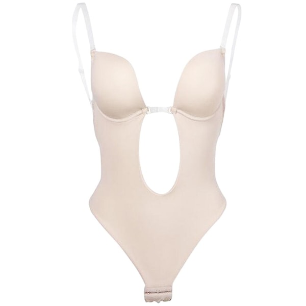 Kvinders Rygløse Korset Usynlig Shapewear Praktisk Slankende Shaper BH Korset Hudfarve Størrelse XlCom Complexion M