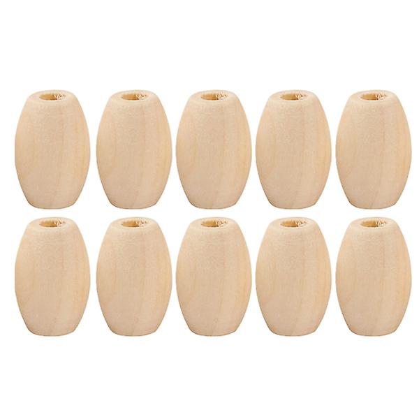 100pcs Creative Diy Wooden Beads Wood Color Beads Funny Diy Loose Beads Handmade Beaded Material Diy