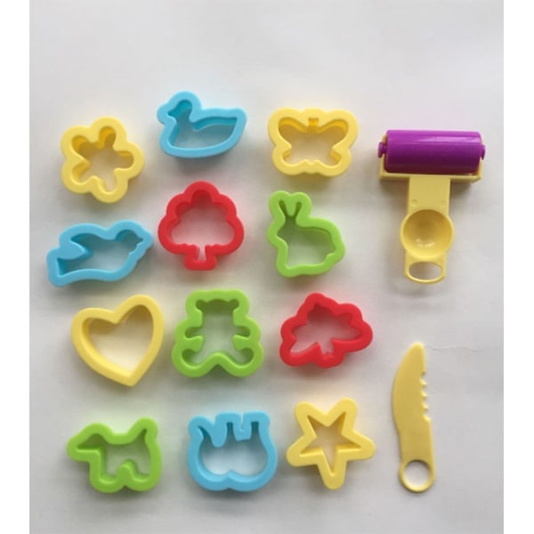20 stk Playdough-værktøjer Modellering Tilbehør Kageforme Køkken Legetøj