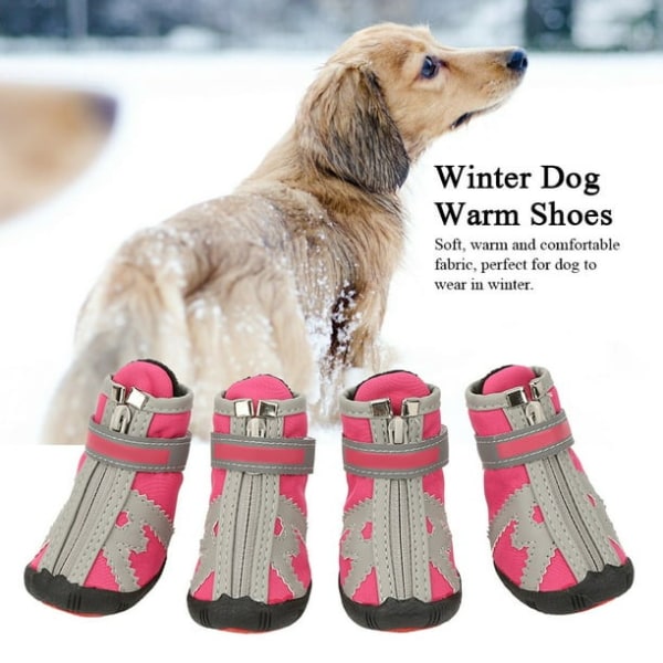 Lemmikkien kengät ulkokäyttöön koiran kengät vedenpitävät kengät liukumattomat tennarit (5#)
