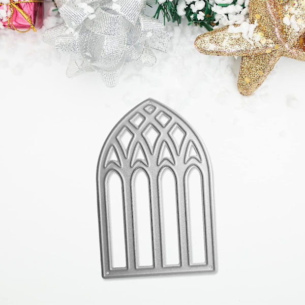 Dør Vindue Skærestencils Metal Vinduesramme Prægestencils Udskæringer Til Scrapbooking DIY Fotoalbum Kortfremstilling Dekorativ Stencil (4 stk)