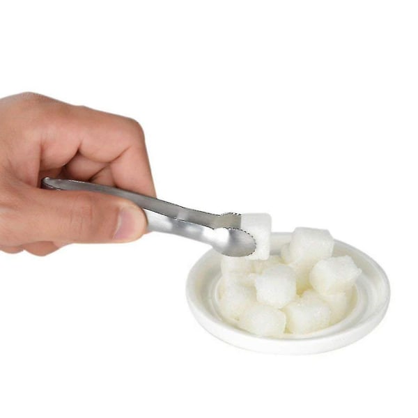 4 tommer Mini Serveringsklyper i Rustfritt Stål med Sukker- og Isklyper
