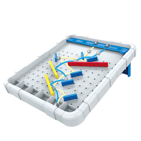 1 stk Interaktivt Legetøj Marmor Labyrinth Spil Legetøj Pinball Labyrinth Legetøj Lysegrå Lysegrå 24,5x20,5 cm Light Grey 24.5x20.5cm
