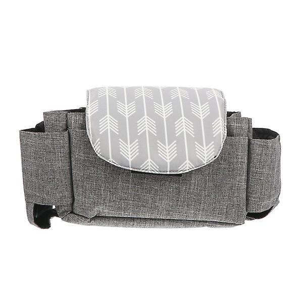 1 stk Universal Barnevognspose Bleorganiserpose Barnevognstilbehør Pose Grå 35X8X3cm Grey 35X8X3cm