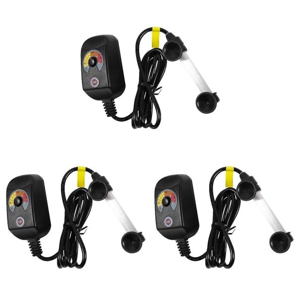 3 stk 25W Akvarievarmeelement Eksplosjonssikkert Varmeapparat med Kina-plugg 3stk 10x3x2cm 3pcs 10x3x2cm