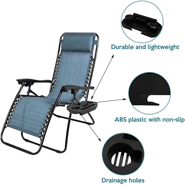 Klips-på Sidebord Bakke Praktisk Stol Bakke Klips-på Sidebord Kopholder Og Snack Bakke W200019