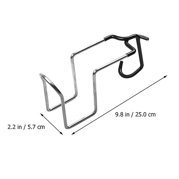 1 st fällbar stolskopphållare för utomhus, tältklämma, koppställ, dryckeshållare, svart, 25 x 9 x 5,7 cm Black 25X9X5.7CM
