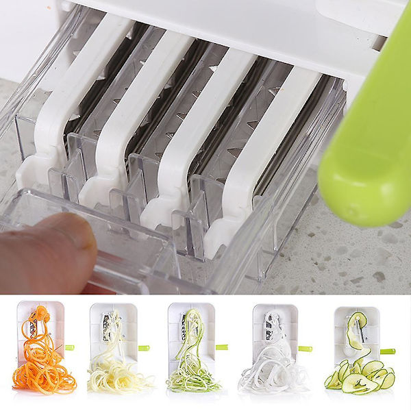 Spiralizer för grönsaker: Spiralformad skärare, grönsakspasta Spaghetti Maker för kolhydratfattig / Paleo / Glutenfri / Vegansk mat