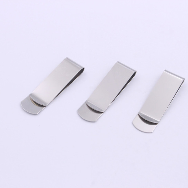 Smal Pengarclips i Rostfritt Stål för Män och Kvinnor (10-pack, Silver)