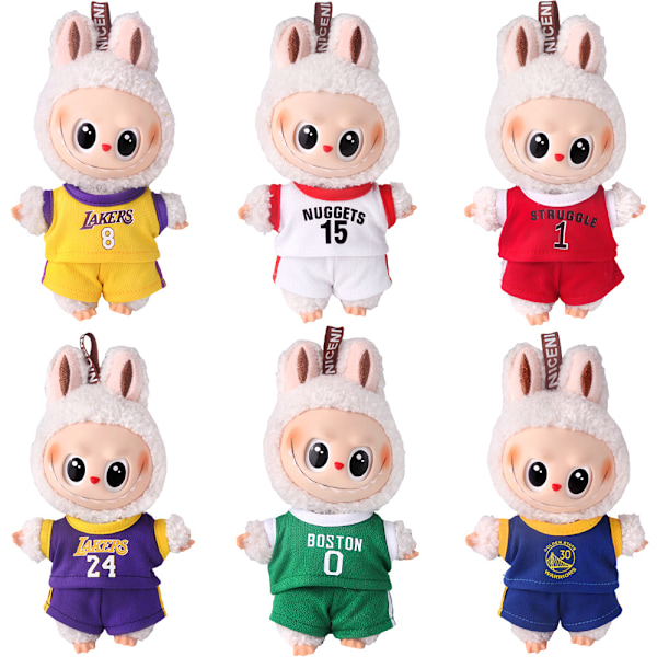/RYI/Labubu Universal V1V2V3 Dockkläder Tillbehör Blind Box Labubu Basketlag Kläder Style 4 V1V2V3 universal